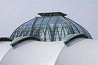 Das neue Dach und die neue Glaskuppel vom Hauptbahnhof 